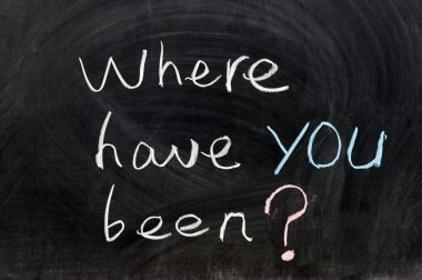 Where have you been? clipart