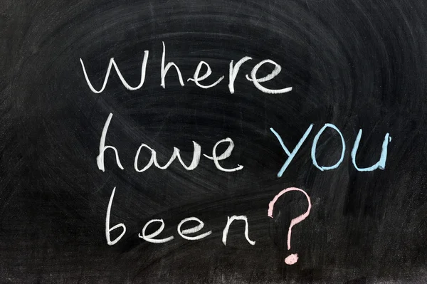 Where have you been? — Stock Photo, Image