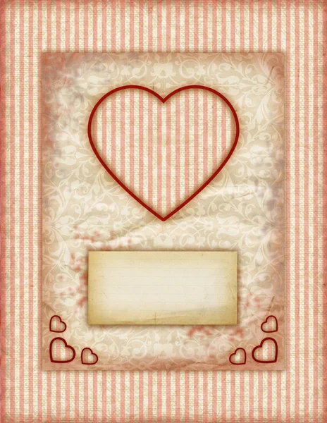 stock image Valentine day Love Cards, Vintage Love Notes, Note Cards