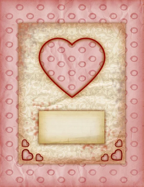 Dia dos Namorados Cartões de amor, Notas de amor vintage — Fotografia de Stock