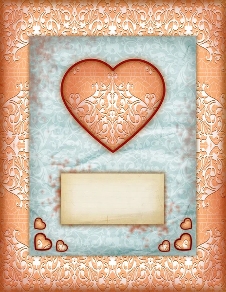 День Святого Валентина Картки кохання, Вінтажні нотатки кохання — стокове фото