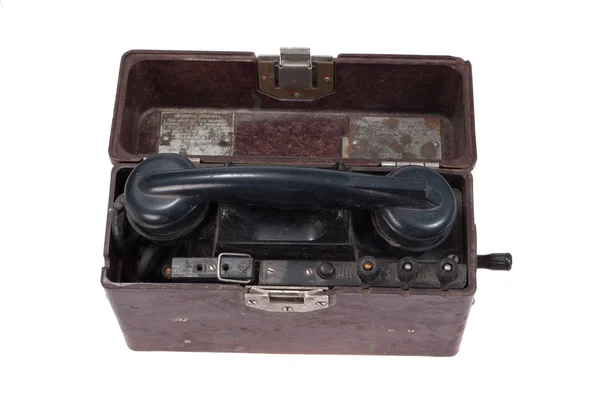 WW2 wojskowych telefon — Zdjęcie stockowe