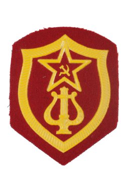 Soviet army military band badge clipart