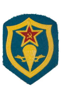 Soviet army airborne forces badge isolated clipart