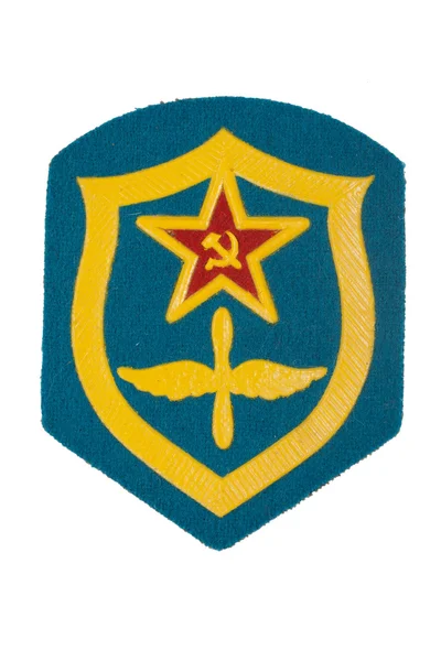Sovjetiska armén flygvapnet badge isolerade — Stockfoto