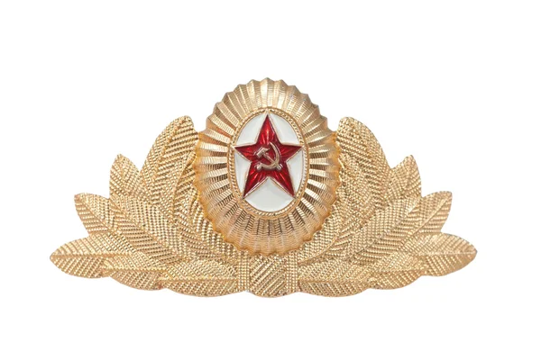 Cap badge for the Soviet Army — Stock Photo, Image