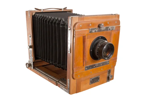 Câmera de madeira velha — Fotografia de Stock