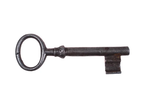 Gammal nyckel isolerade — Stockfoto
