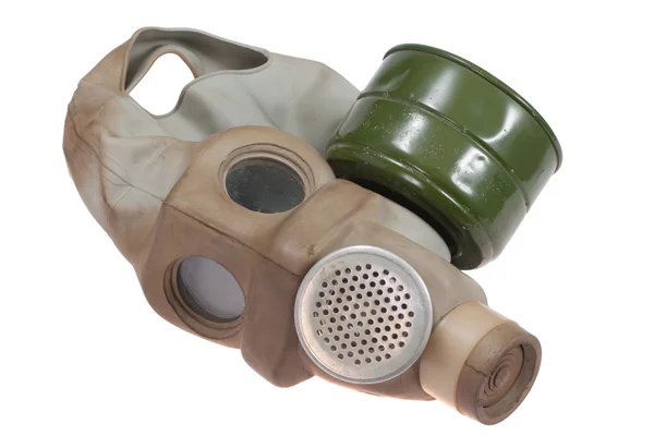 Maska gazowa izolowana na białym — Zdjęcie stockowe