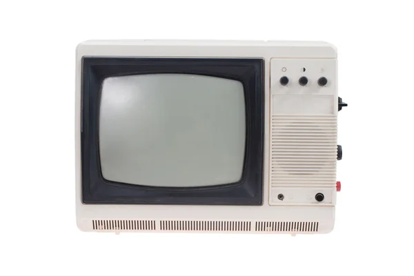 Vintage tv isolerad på vitt — Stockfoto