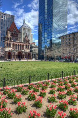 Copley Square in Boston clipart