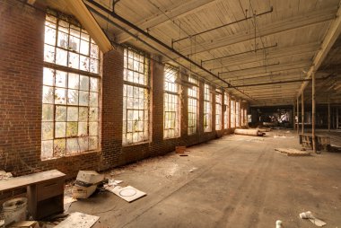 Abandoned Factory Building clipart