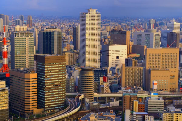 Osaka Japonsko Panorama — Stock fotografie
