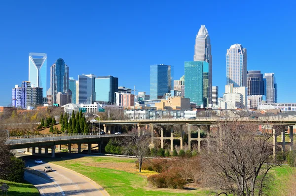 Panorama města Charlotte — Stock fotografie