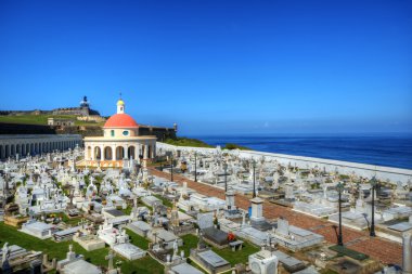 Cemetery in San Juan, Puerto Rico clipart
