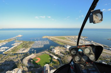 St. Pete Aerial View from a Helicopter clipart
