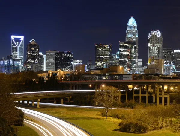 Skyline de Charlotte — Fotografia de Stock