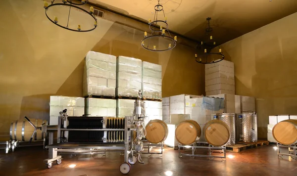 Şarap odası basarak — Stok fotoğraf