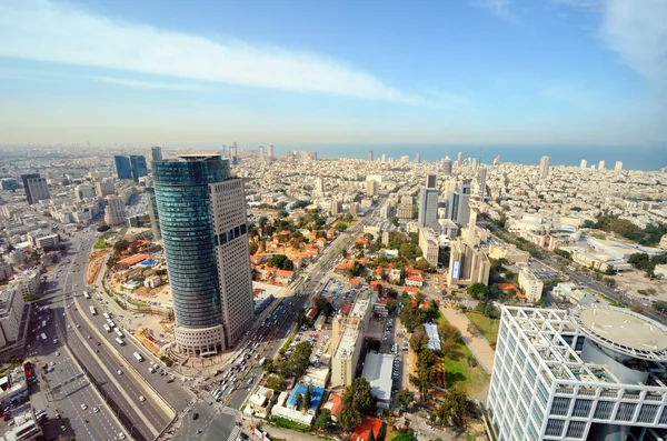 Linha do horizonte de Tel Aviv — Fotografia de Stock