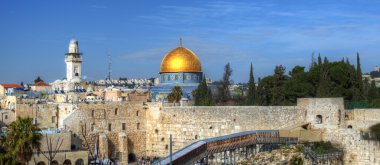 Western Wall and Dome of the Rock clipart