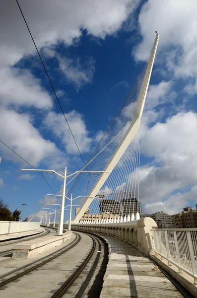 Jerusalem Chords Bridge — Stock Photo, Image