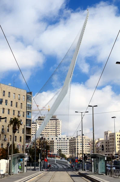 耶路撒冷弦桥 — 图库照片