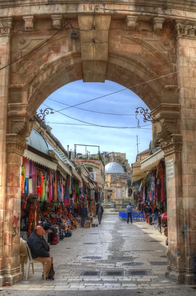 Иерусалимский христианский квартал — стоковое фото