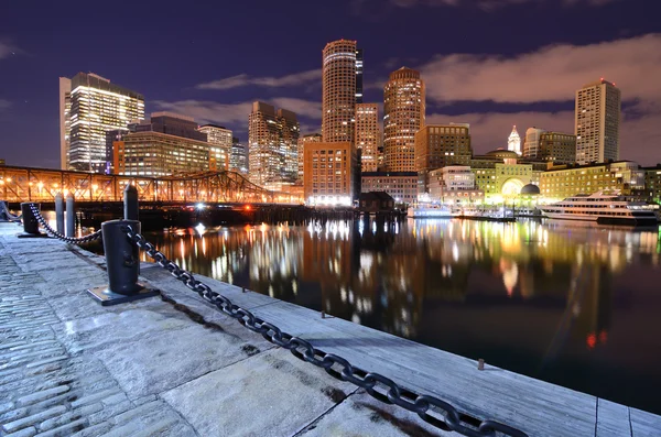Boston port panoramę — Zdjęcie stockowe