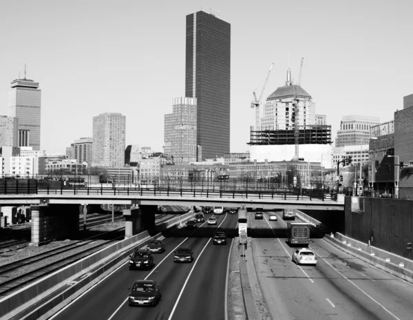 Boston Skyline from Harborwalk — Stock Photo, Image