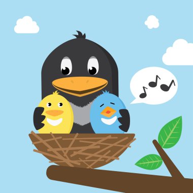 Birds In The Nest clipart