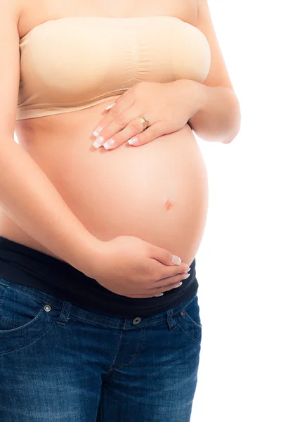 孕妇的详细信息 — 图库照片