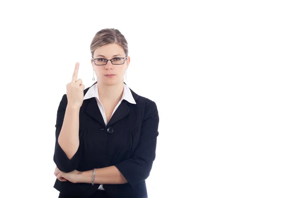 Arg kvinna gest — Stockfoto