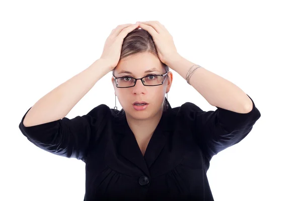 Mujer conmocionada — Foto de Stock