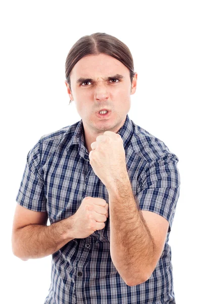Hombre agresivo enojado — Foto de Stock