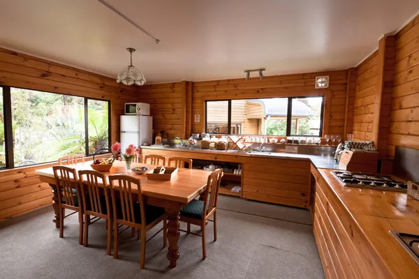 Lodge breakfast room interior — Stock Photo, Image