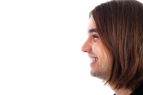 Profile of happy man face — Stock Photo, Image