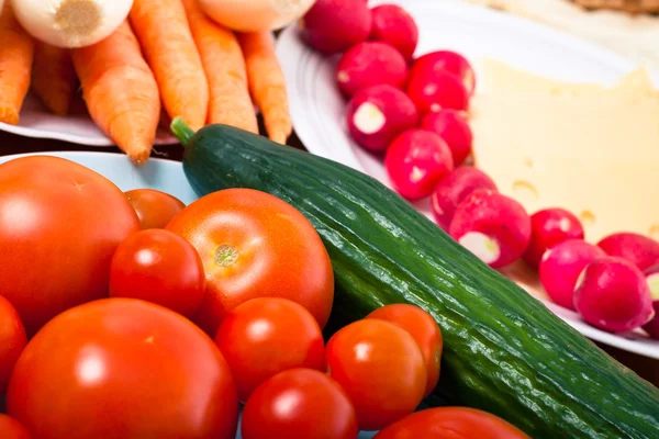 Bliska świeżych warzyw — Zdjęcie stockowe