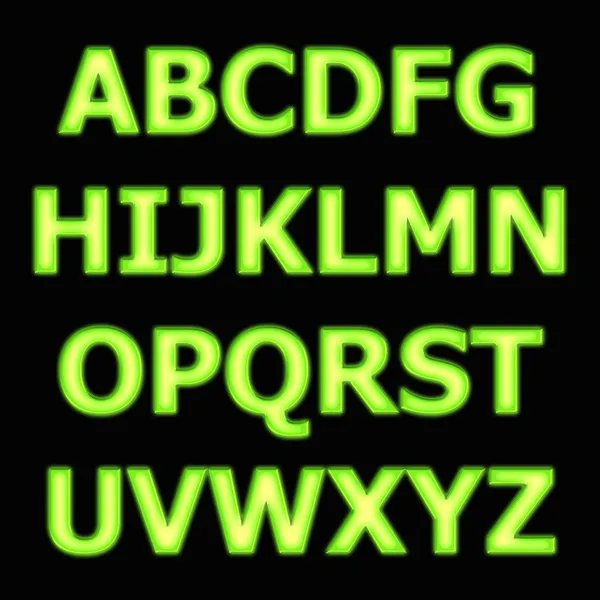 Alphabet-Neon — Stockfoto