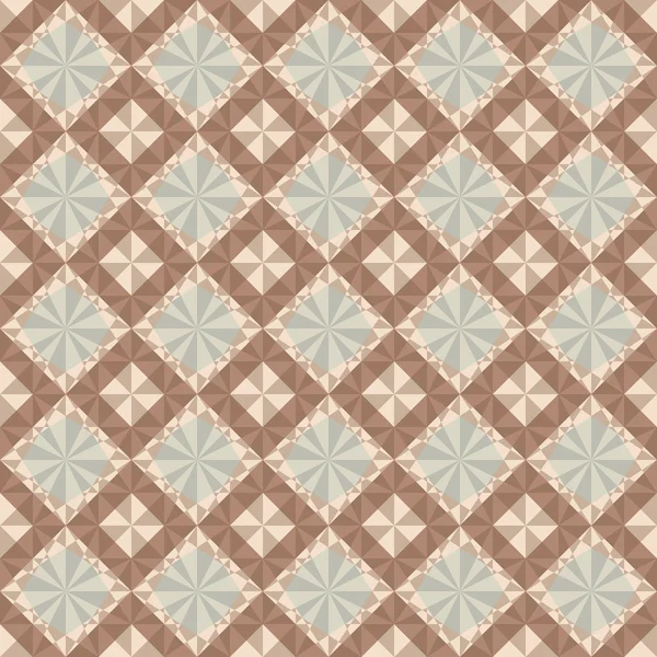 Patrón geométrico marrón sin costura vectorial — Archivo Imágenes Vectoriales