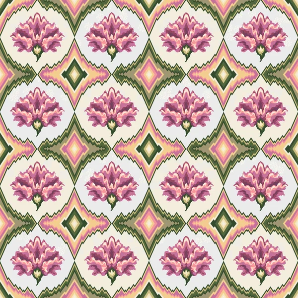 Vektor nahtlose rosa Blumenmuster — Stockvektor