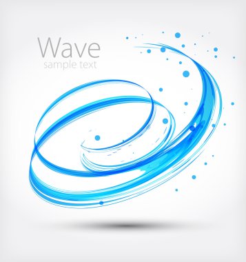 Abstract wave. Vector