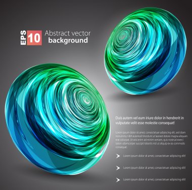 Nice abstract sphere background. clipart