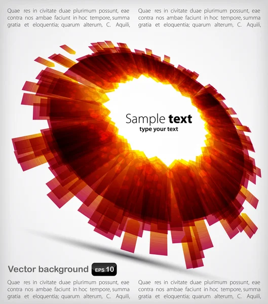 Moderne ronde kleur achtergrond. vector — Stockvector