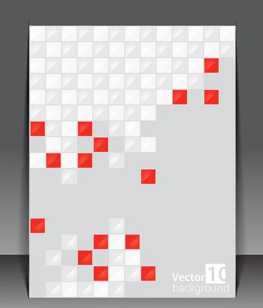 Pixel art. Vector en blanco . — Vector de stock