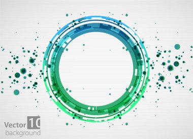Abstract green background. Vector clipart