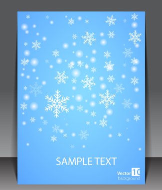 Winter theme blank. clipart