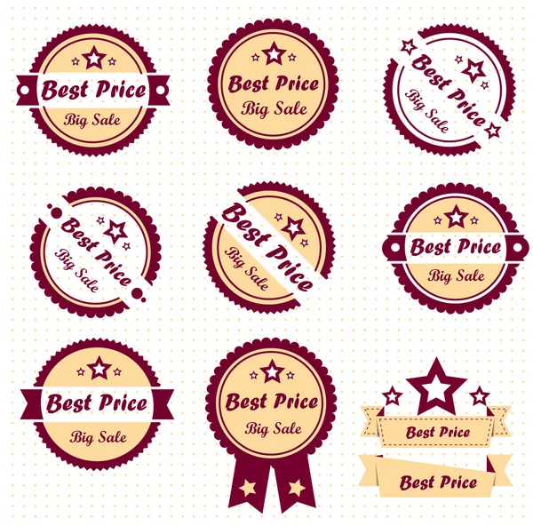 Collection Best Quality Labels, vector — Stock Vector