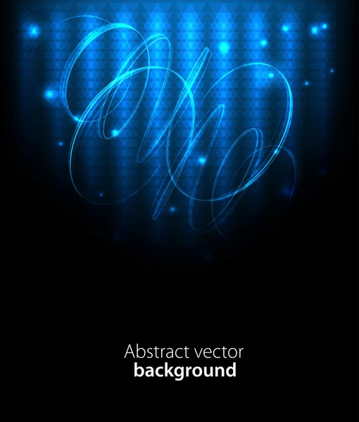 Dark abstract background with glowing lights. Vector — Stock Vector