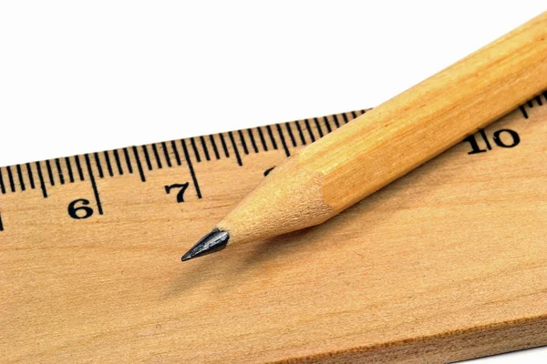 Macro image wooden pencil — Stock Photo, Image