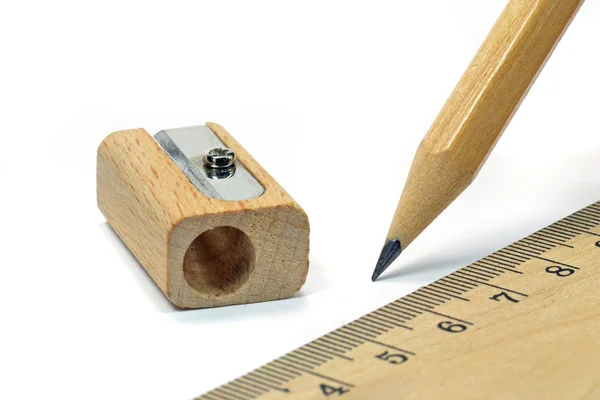 木製の鉛筆削り — ストック写真